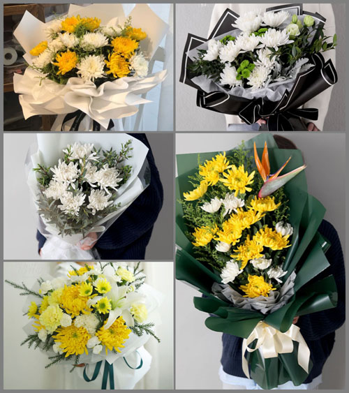 广东梅州市五华县华城镇东区社区白事花束代送